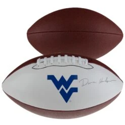 Dana Holgorsen West Virginia Mountaineers Fanatics Authentic White Panel Football - Facsimile Signature