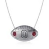 Ohio State Buckeyes Dayna Designs Football Necklace