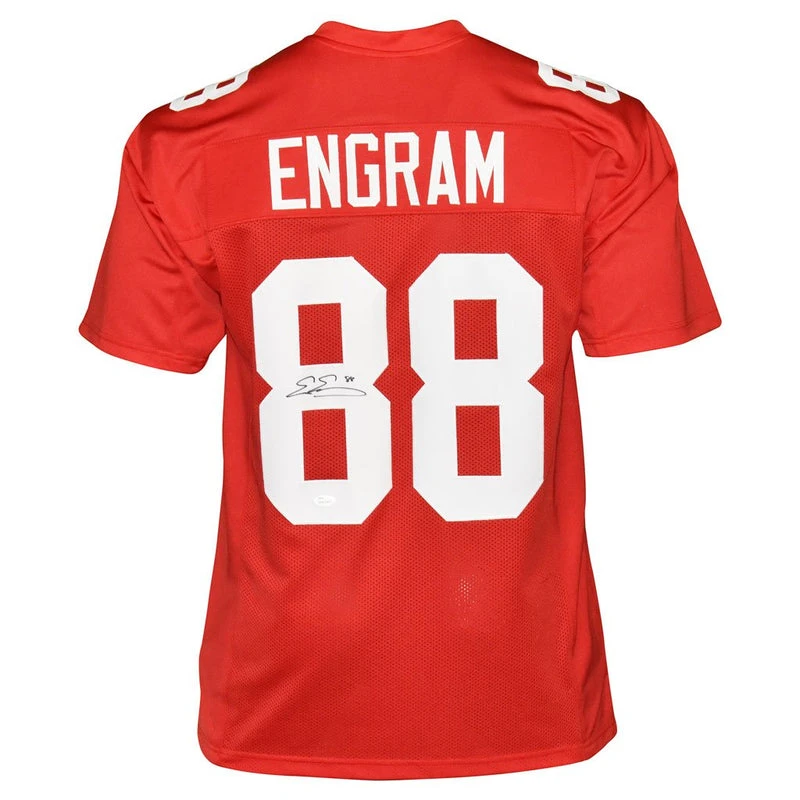 Evan Engram Autographed New York Giants Football Inverted Legend NFL Jersey JSA 1 Evan Engram Autographed New York Giants Football Inverted Legend NFL Jersey JSA
