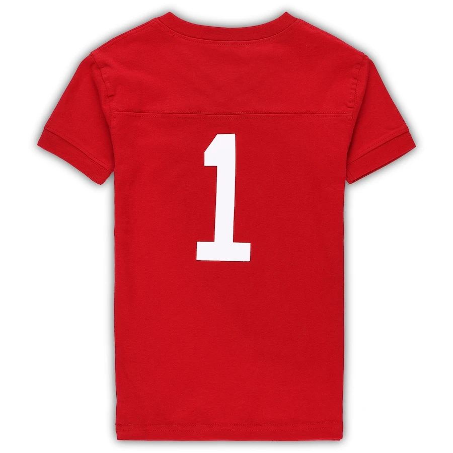 Ohio State Buckeyes Wes & Willy Youth Team Football Pajama Set - Scarlet/Gray 3 Ohio State Buckeyes Wes & Willy Youth Team Football Pajama Set - Scarlet/Gray - Image 3