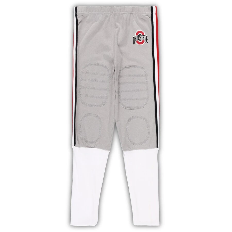 Ohio State Buckeyes Wes & Willy Youth Team Football Pajama Set - Scarlet/Gray 4 Ohio State Buckeyes Wes & Willy Youth Team Football Pajama Set - Scarlet/Gray - Image 4