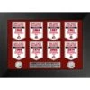 Ohio State Buckeyes Highland Mint 8-Time Football National Champions 18'' X 22'' Gold Deluxe Banner Frame