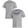 Washington Huskies Adidas Sideline Football Locker Practice Creator AEROREADY T-Shirt - Heathered Gray