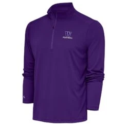 Washington Huskies Antigua Football Tribute Quarter-Zip Pullover Top - Purple