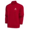 Ohio State Buckeyes Antigua Football Big & Tall Generation Quarter-Zip Pullover Top - Scarlet