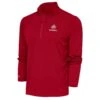 Ohio State Buckeyes Antigua Football Tribute Quarter-Zip Pullover Top - Scarlet