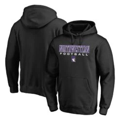 Northwestern Wildcats Fanatics Branded True Sport Football Pullover Hoodie - Black