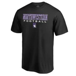 Northwestern Wildcats Fanatics Branded True Sport Football T-Shirt - Black -Football Related Stores mens fanatics branded black northwestern wildcats true sport football t shirt pi2887000 altimages ff 2887684alt2 full