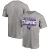 Washington Huskies Fanatics Branded 2020 PAC-12 North Football Division Champions T-Shirt - Heather Gray