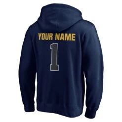 Notre Dame Fighting Irish Fanatics Branded Game Ball Football Personalized Name & Number Pullover Hoodie - Navy -Football Related Stores mens fanatics branded navy notre dame fighting irish game ball football personalized name and number pullover hoodie pi4270000 altimages ff 4270715 9ae2baa7c2f96712c4e7alt3 full