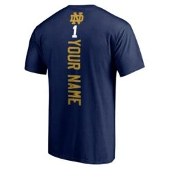 Notre Dame Fighting Irish Fanatics Branded Playmaker Football Personalized Name T-Shirt - Navy -Football Related Stores mens fanatics branded navy notre dame fighting irish playmaker football personalized name t shirt pi4600000 altimages ff 4600038 f4621019fc107c0be684alt3 full
