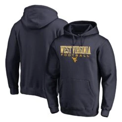 West Virginia Mountaineers Fanatics Branded True Sport Football Pullover Hoodie - Navy