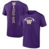 Washington Huskies Fanatics Branded Playmaker Personalized Football T-Shirt - Purple