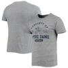 Notre Dame Fighting Irish League Collegiate Wear Hail Mary Football Victory Falls Tri-Blend T-Shirt - Heathered Gray