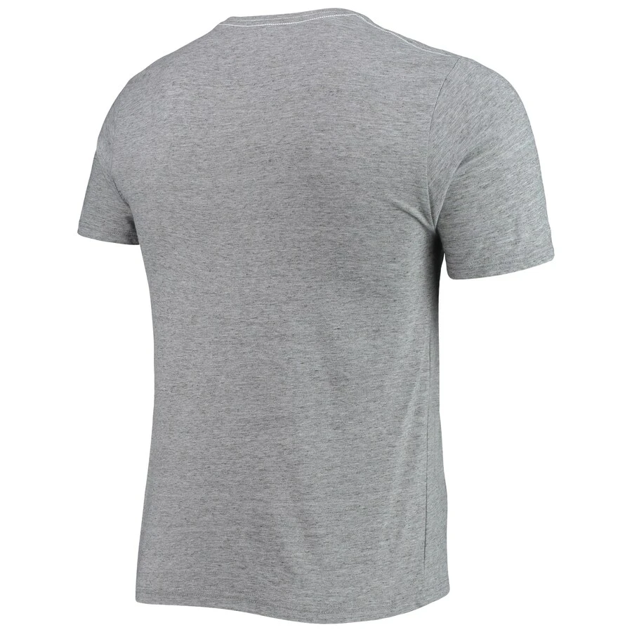 Wisconsin Badgers League Collegiate Wear Football Locker Victory Falls Tri-Blend T-Shirt - Heathered Gray 3 Wisconsin Badgers League Collegiate Wear Football Locker Victory Falls Tri-Blend T-Shirt - Heathered Gray - Image 3