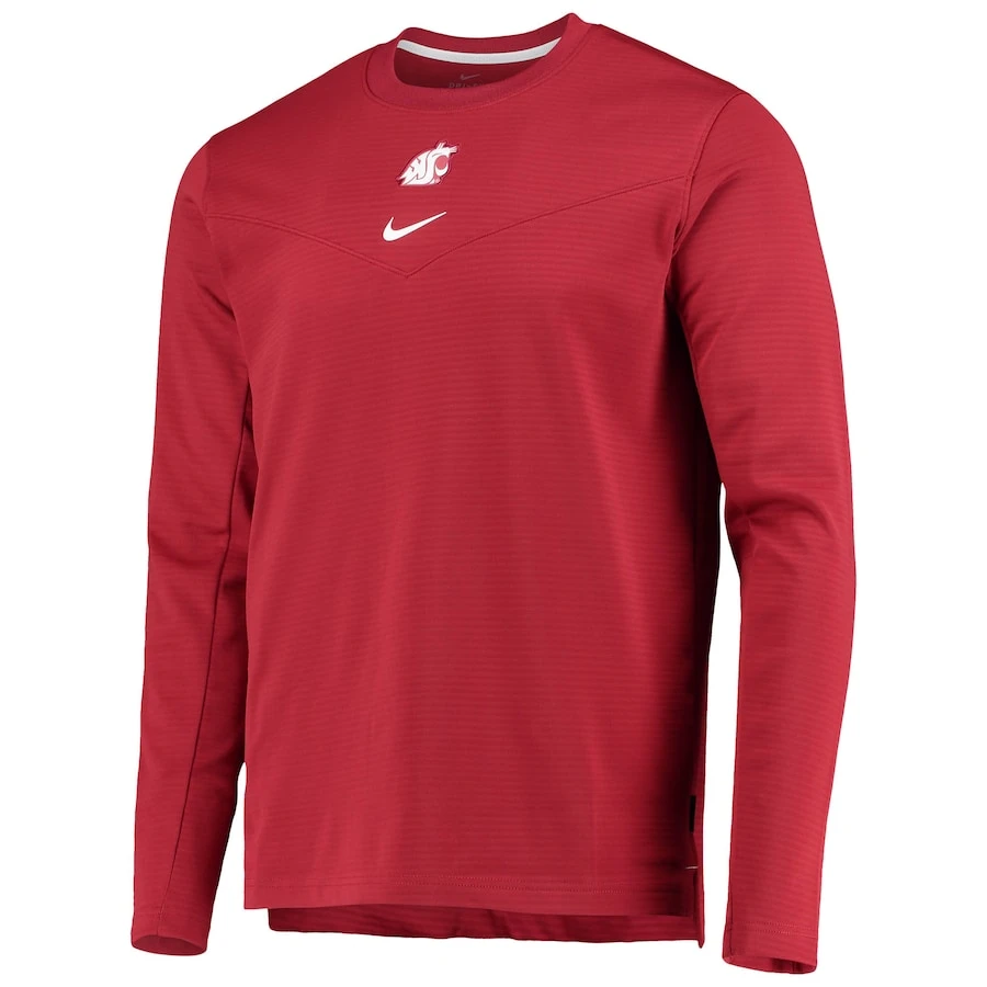 Washington State Cougars Nike Football Performance Pullover Sweatshirt - Crimson 2 Washington State Cougars Nike Football Performance Pullover Sweatshirt - Crimson - Image 2