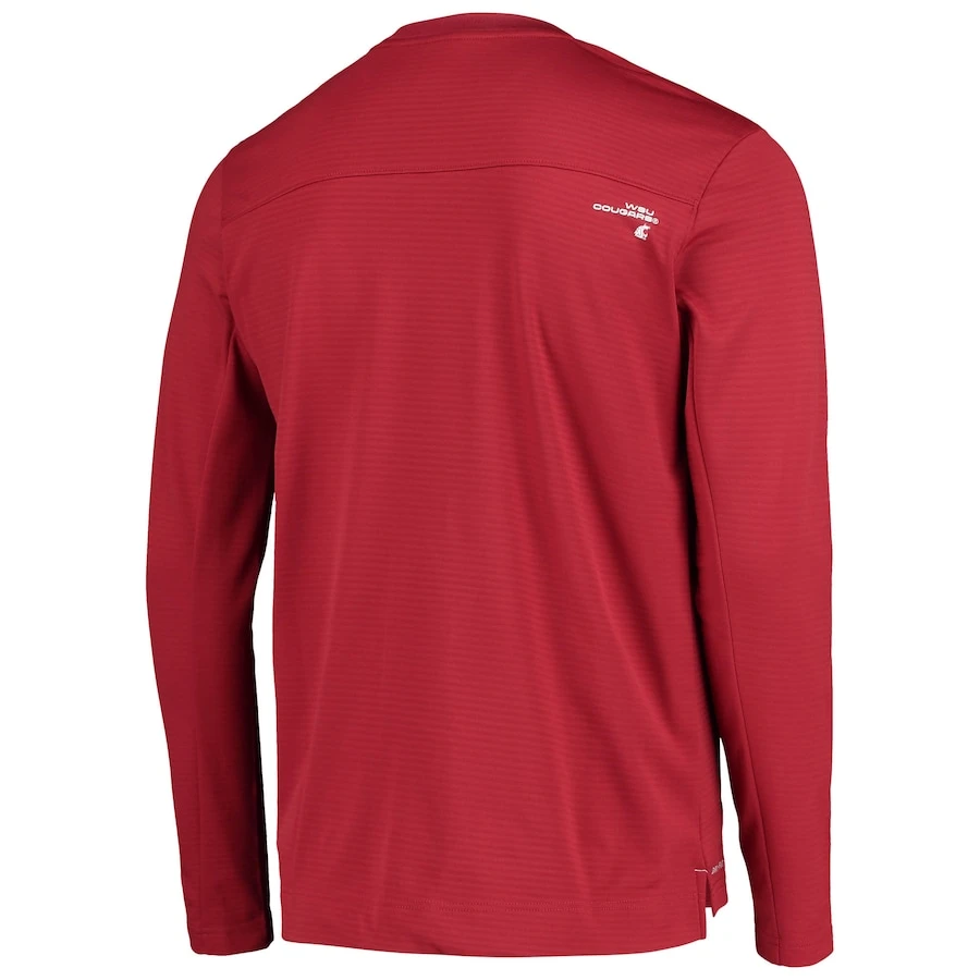 Washington State Cougars Nike Football Performance Pullover Sweatshirt - Crimson 3 Washington State Cougars Nike Football Performance Pullover Sweatshirt - Crimson - Image 3