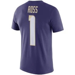 John Ross Washington Huskies Nike Football Name & Number Performance T-Shirt - Purple -Football Related Stores mens nike john ross purple washington huskies football name and number performance t shirt pi2994000 altimages ff 2994792alt3 full