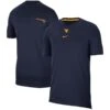 West Virginia Mountaineers Nike 2021 Sideline Football Coaches Performance Top - Navy