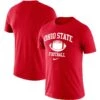 Ohio State Buckeyes Nike Retro Football Lockup Legend Performance T-Shirt - Scarlet