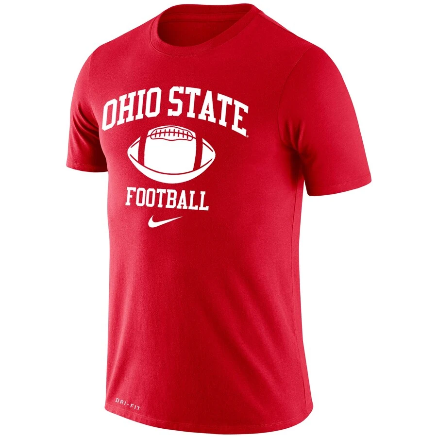 Ohio State Buckeyes Nike Retro Football Lockup Legend Performance T-Shirt - Scarlet 2 Ohio State Buckeyes Nike Retro Football Lockup Legend Performance T-Shirt - Scarlet - Image 2