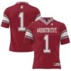 #1 Washington State Cougars ProSphere Endzone Football Jersey - Crimson