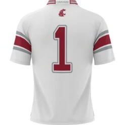 #1 Washington State Cougars ProSphere Endzone Football Jersey - White 5 #1 Washington State Cougars ProSphere Endzone Football Jersey - White -Football Related Stores mens prosphere number 1 white washington state cougars endzone football jersey pi5234000 altimages ff 5234360 6debdec74e060d266f7calt3 full