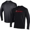Wisconsin Badgers Under Armour 2022 Sideline Football Long Sleeve T-Shirt - Black