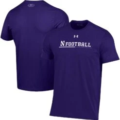 Northwestern Wildcats Under Armour 2022 Sideline Football Performance Cotton T-Shirt - Purple