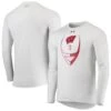 Wisconsin Badgers Under Armour Football Icon Raglan Long Sleeve T-Shirt - White