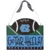 North Carolina Tar Heels Logo Football Ornament