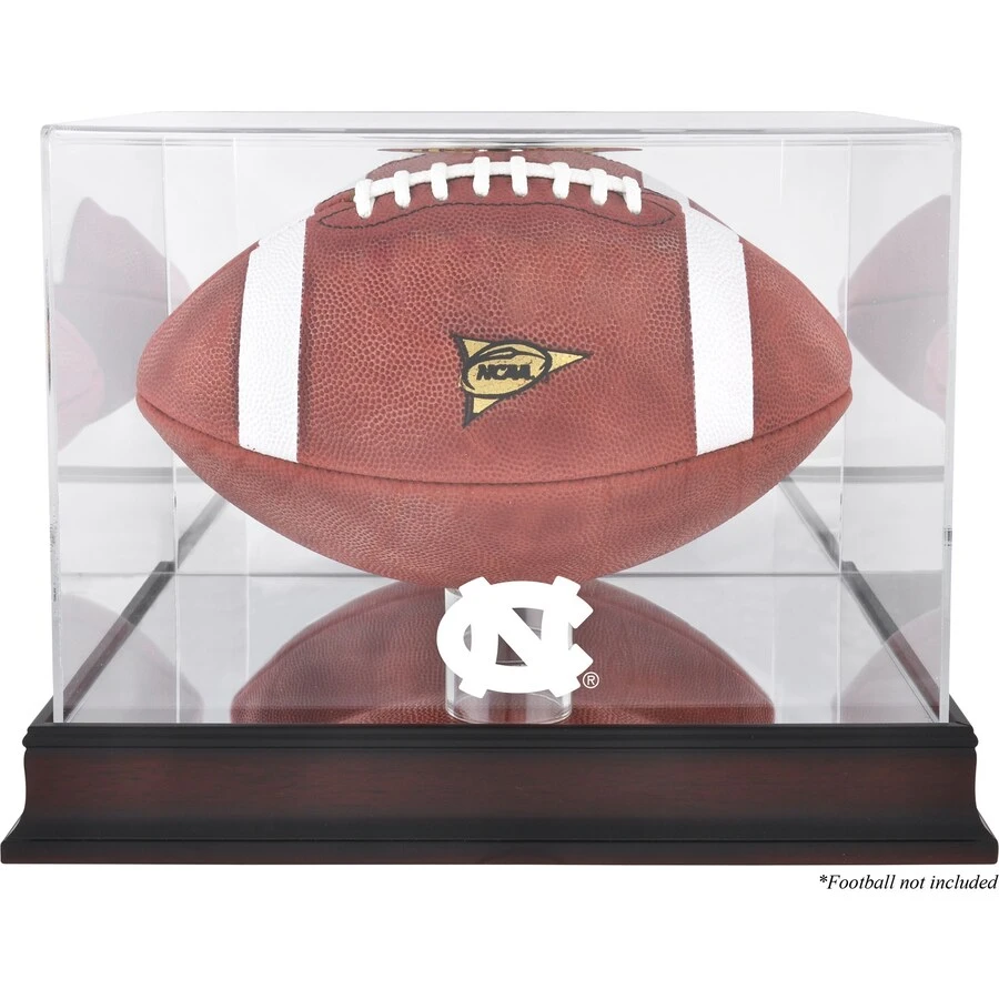 North Carolina Tar Heels Fanatics Authentic Mahogany Base (2015-Present Logo) Football Case With Mirror Back 1 North Carolina Tar Heels Fanatics Authentic Mahogany Base (2015-Present Logo) Football Case With Mirror Back