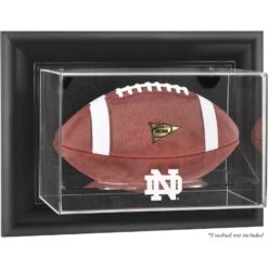 Notre Dame Fighting Irish Fanatics Authentic Black Framed Wall-Mountable Football Display Case