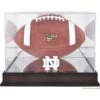 Notre Dame Fighting Irish Fanatics Authentic Mahogany Base Logo Football Display Case With Mirror Back
