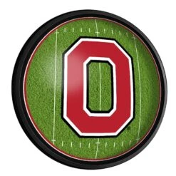 Ohio State Buckeyes Football 18'' Round Slimline Illuminated Wall Sign