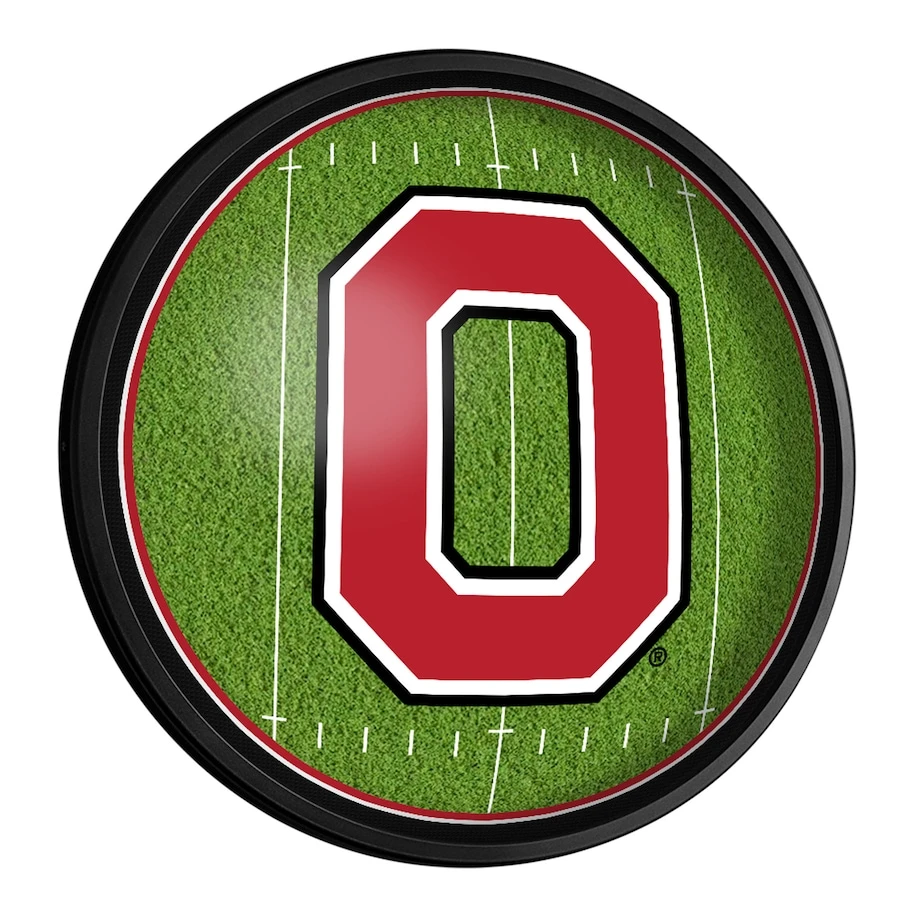 Ohio State Buckeyes Football 18'' Round Slimline Illuminated Wall Sign 1 Ohio State Buckeyes Football 18'' Round Slimline Illuminated Wall Sign