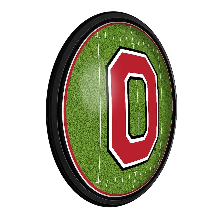 Ohio State Buckeyes Football 18'' Round Slimline Illuminated Wall Sign 2 Ohio State Buckeyes Football 18'' Round Slimline Illuminated Wall Sign - Image 2