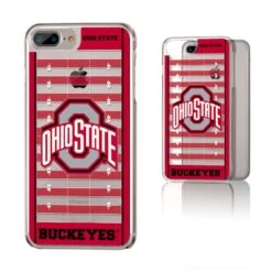 Ohio State Buckeyes IPhone Clear Football Field Design Case