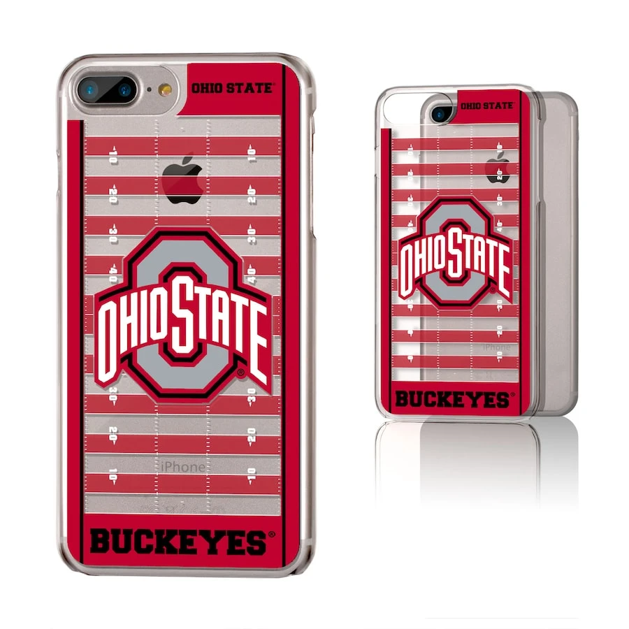 Ohio State Buckeyes IPhone Clear Football Field Design Case 1 Ohio State Buckeyes IPhone Clear Football Field Design Case