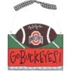 Ohio State Buckeyes Logo Football Ornament