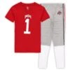Ohio State Buckeyes Wes & Willy Preschool Football Pajama Set - Scarlet