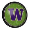 Washington Huskies Football 18'' Round Slimline Illuminated Wall Sign