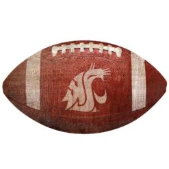Washington State Cougars 12'' Football Sign