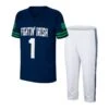 Notre Dame Fighting Irish Colosseum Youth Football Jersey & Pants Set - Navy/White