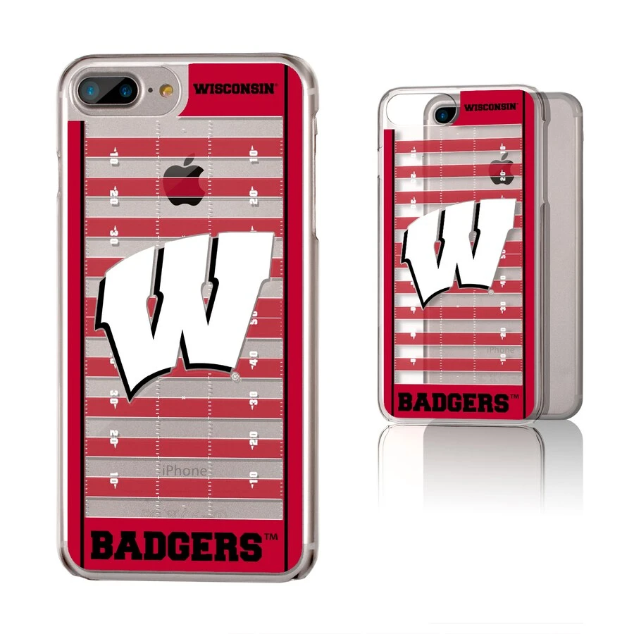 Wisconsin Badgers IPhone Clear Football Field Design Case 1 Wisconsin Badgers IPhone Clear Football Field Design Case