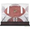 Wisconsin Badgers Fanatics Authentic Mahogany Base Logo Football Case With Mirror Back