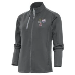 Ohio State Buckeyes Antigua Women's College Football Playoff 2022 Peach Bowl Generation Full-Zip Jacket - Charcoal