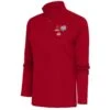 Ohio State Buckeyes Antigua Women's College Football Playoff 2022 Peach Bowl Tribute Half-Zip Pullover Top - Scarlet