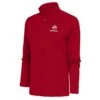 Ohio State Buckeyes Antigua Women's Football Tribute Half-Zip Pullover Top - Scarlet