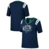 Notre Dame Fighting Irish Colosseum Women's 15 Min Early Football V-Neck T-Shirt - Heathered Navy